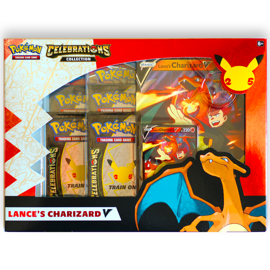 Lance's Charizard V Celebrations box